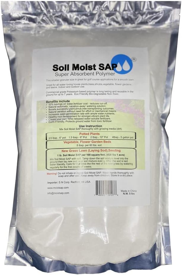 Super Absorbent Polymer Helps Plant Growth and Plant Establishment (40 Pounds)