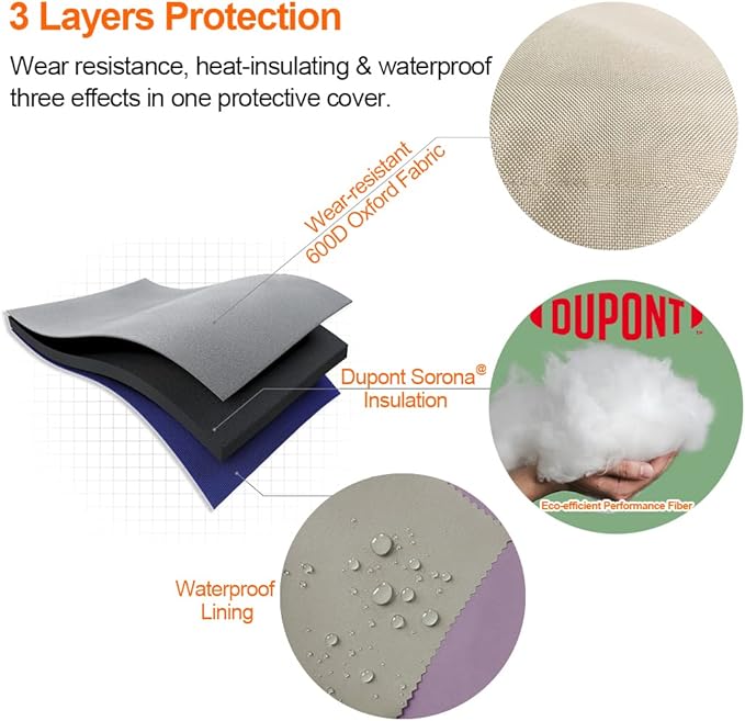 Side Opening Backflow Preventer Cover, Pipe Insulation Cover for Irrigation Valve, Sprinkler Valve, Outdoor Water Pipe, Winter Freeze Protection & UV Resistance Backflow Cover, 16" W x 20" H, Beige