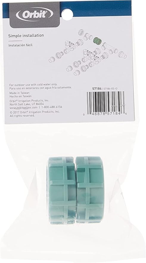 Orbit Swivel Double Union Valve Manifold Parts, Sprinkler Manifold - 57184 (3, 1 Count (Pack of 3))