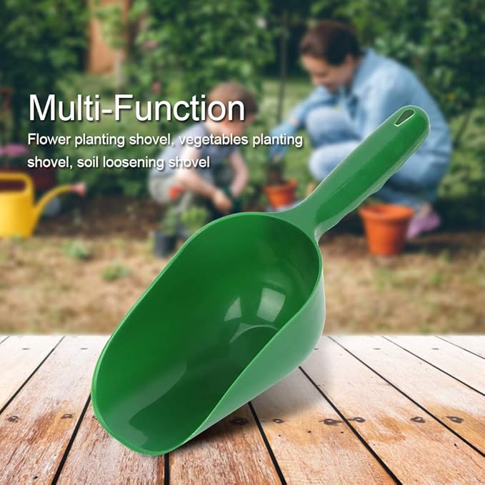 Plastic Garden Shovel Multi-Function Plastic Scoop Soil Shovel Spoons Digging Tool Scoop Gardening Tools Succulent Soil Shovel for Flower Vegetables Soil Transplanting