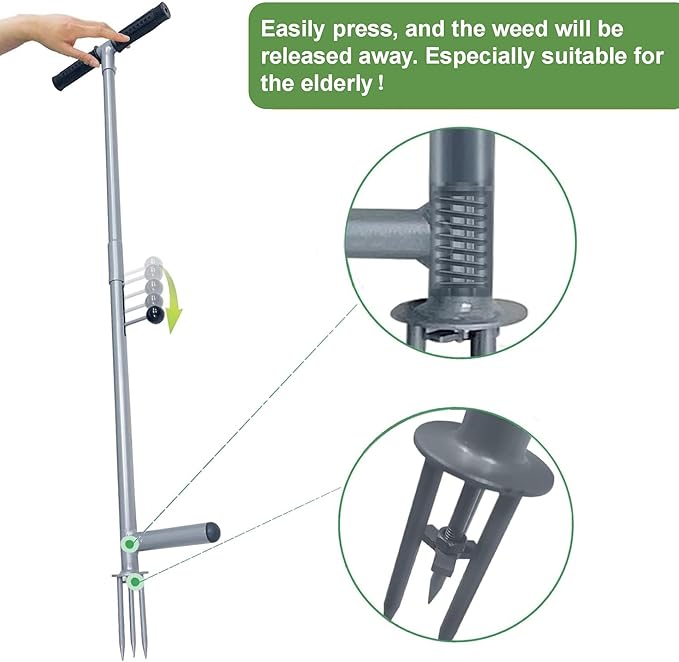 Weed Puller Tool-Weed Puller Stand Up Weeder - Weed Tool Remover - Weed Puller Tool Stand Up Heavy Duty - Weed Remover Tool - Garden Weeding Tools