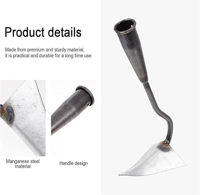 DOITOOL Hand Tools Hand Tools Hand Tools Garden Hoe for Weeding Planting Digging Hoe for Soil Leveling and Other Gardening Work Lawn Dethatcher Lawn Dethatcher Lawn Dethatcher