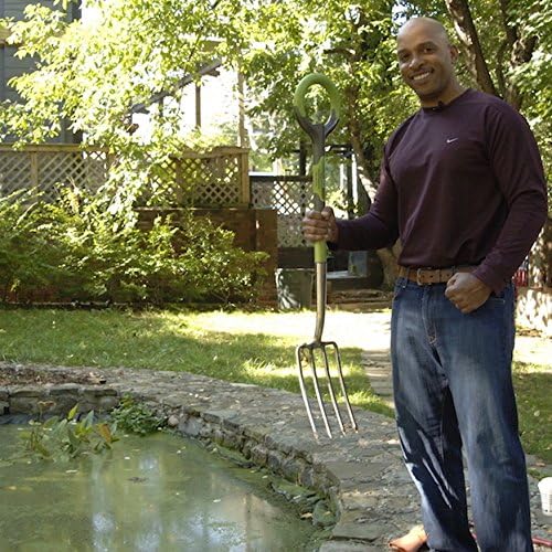 Radius Garden 203 PRO Garden Stainless Steel Digging Fork, One Size, Original Green