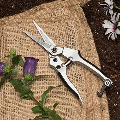 Kings County Tools Flower and Fruit Pruner | 2-1/2" Thin Sharp Blades | Precision Pruning and Cutting | Spring-Loaded Snap Catch