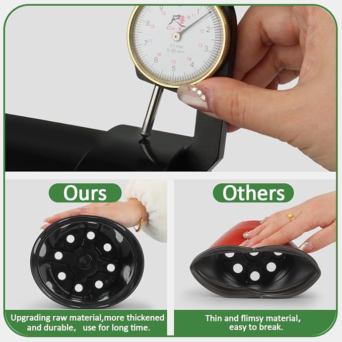 15 Pack 4/6/8 Inch Plant Nursery Pots, Thickened Plastic Pots for Plants with Drainage Holes, Sturdy Seedling Pots, Seed Starting Pots, Flower Pots for Indoor Outdoor Plants, Black