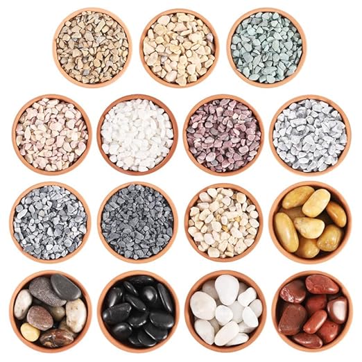 LS Black River Rocks Bonsai Soil Cactus Potting Soil and Succulent Soil Mix Terrarium Supplies Stones for Planters Small Pebbles for Plants Fast Draining Rocks Aquarium Gravel–Fight Root Rot-10 lb