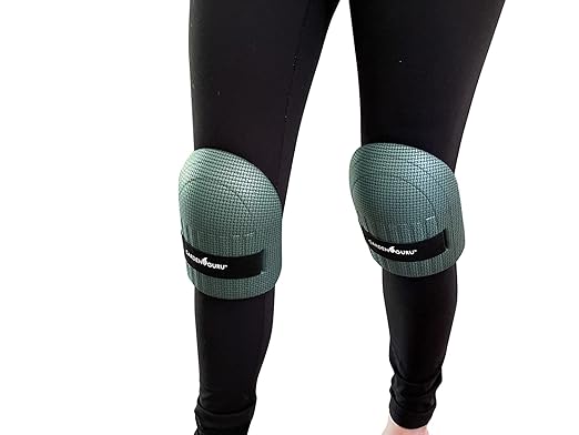 GARDEN GURU Home & Gardening Knee Pads – Waterproof EVA Foam Cushion, Soft Inner Liner, Comfortable Fit with Adjustable Straps (4 Pack)