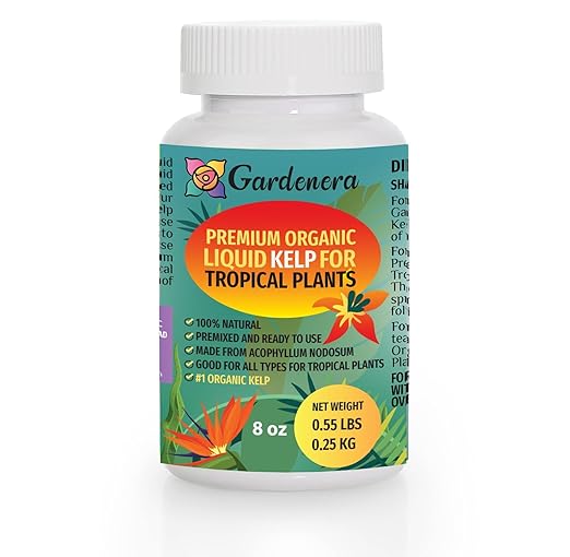 Organic Liquid Kelp Fertilizer for Thriving Tropical Plants - 8 oz - Nourish Growth and Unleash Vibrant Beauty