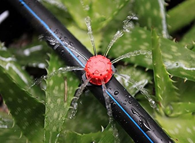 Penta Angel 50/100/200 Pcs Adjustable Irrigation Sprinklers Watering Drippers Sprinklers Emitter Drip System On 1/4" Barb (100)