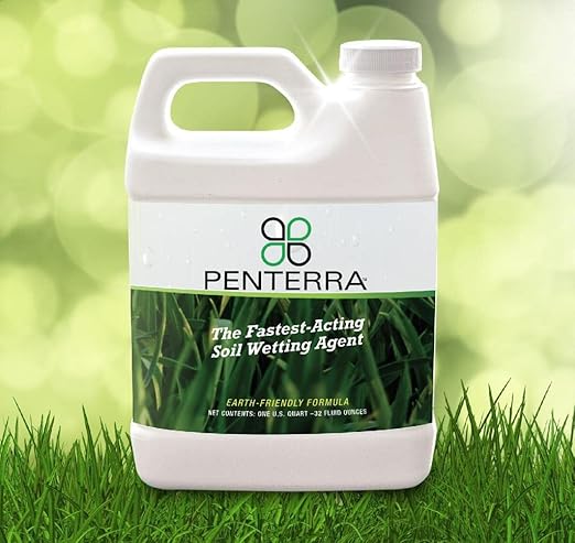 Penterra Soil Penetrant and Wetting Agent – Promotes Water Movement and Root Absorption to Deter Erosion and Improve Nutrient Uptake for Hardier Landscaping and Water Conservation