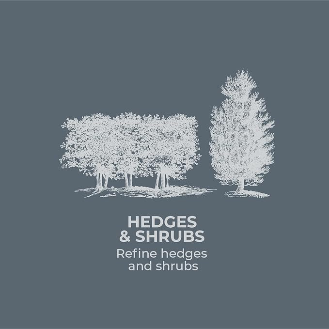 Woodland Tools Co. Duralight 16" Hedge Shear – Compact and Lightweight Pruning Shears for Gardening, Ideal for Shrubs and Bushes