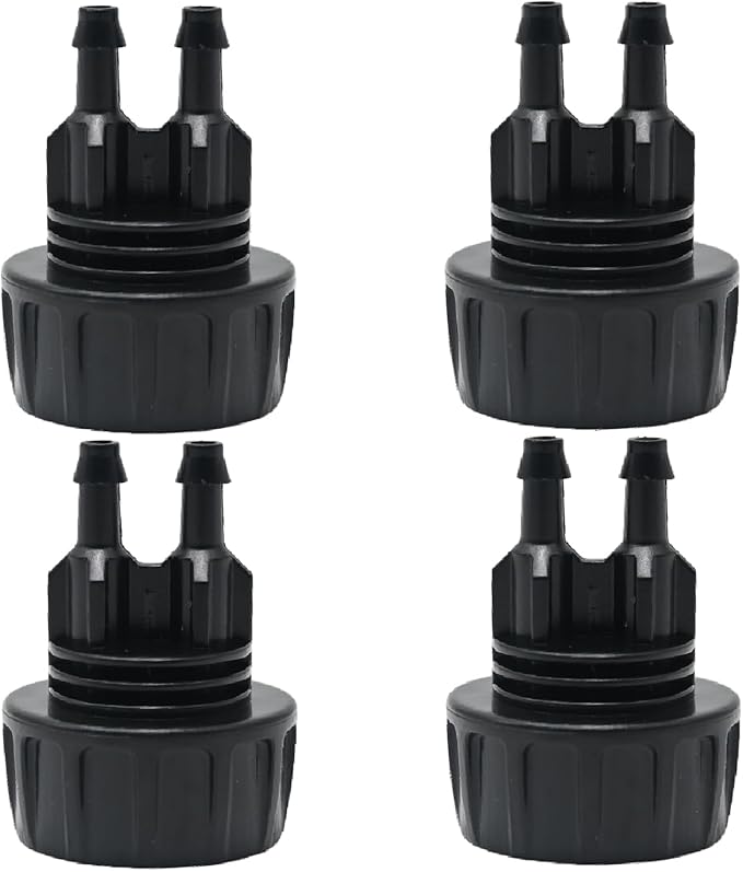 4 Pcs Drip Irrigation Tubing Faucet Adapter 1/4" to 3/4" Garden Faucet Adapter Water Drip Hose Adapter Connectors for Outdoor Faucet