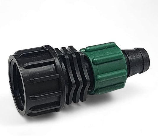 USA MADE - 5 PACK Premium Drip Tape Irrigation Tubing FEMALE HOSE SWIVEL (5/8" - .625" - .645") Universal Perma-Loc Connector Barbed Locking Fitting - Fits All Brands 16mm Drip Tape AG Tubing