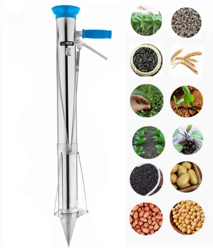 Long Handled Bulb Planter Tools and Vegetable Seedling Tool Manual Plant Transplanter Bulb Planter