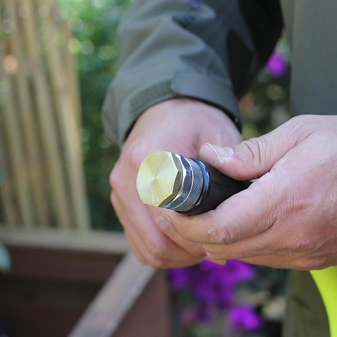 3/4" GHT Male Brass Pipe Plug Outer Garden Hose Male Threaded End Cap Plug Garden Irrigation Pipe Fittings Water Tubing Stopper （3 PCS）