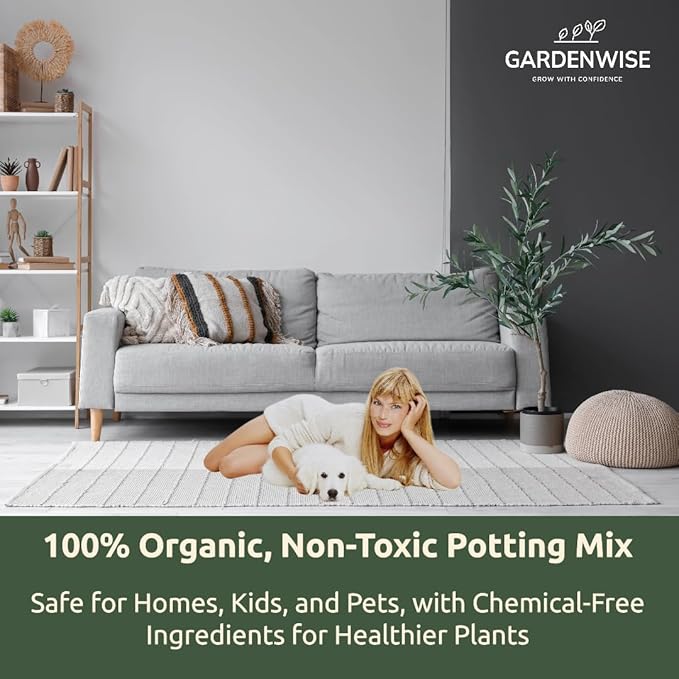 Organic Olive Tree Potting Mix – Fast-Draining, Nutrient-Rich Soil for Indoor & Outdoor Olive Trees – Mediterranean Plant Care – Long-Lasting Formula (5 QUARTS)