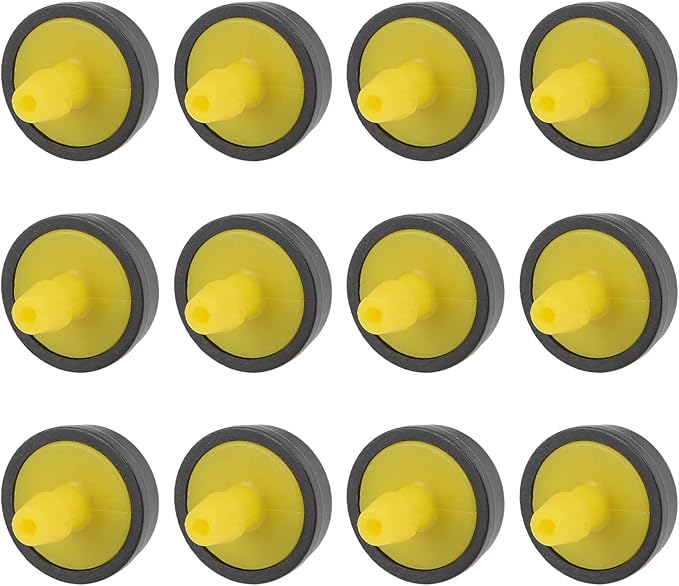 METALLIXITY Pressure Compensating Dripper, (5 Gallon Per Hour) 20Pcs, Plastic Irrigation Drip Emitters - for Watering Garden Lawn Plants, Yellow