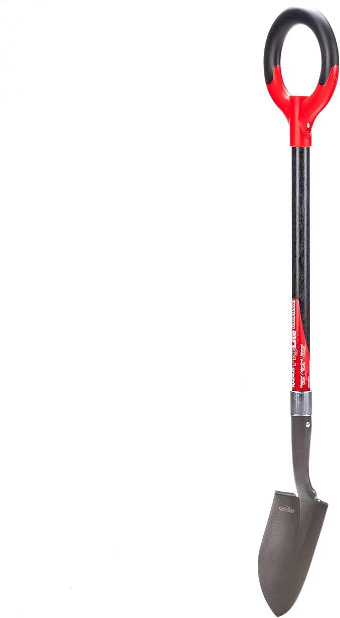 Radius Garden 25811 Pro-Lite Carbon Steel Floral Shovel, Red
