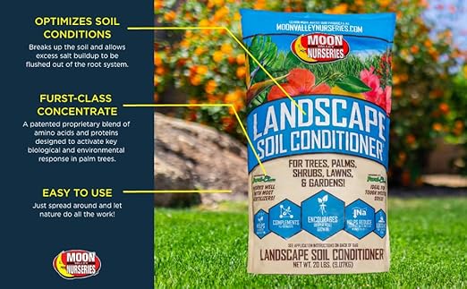 Landscape Soil Conditioner - for Trees, Palms, Shrubs, Lawns & Gardens - 20lbs