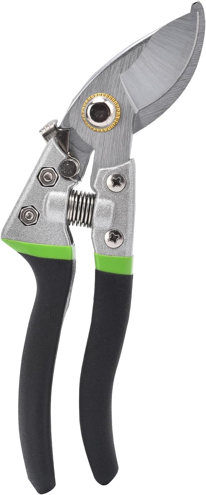 Pruning Shears for Gardening, Bonsai Cutters, Gardening Shears Heavy Duty, Cutting Shears Garden,Hedge Clippers, Rose Pruning Shears, Hand Clippers Gardening, Clippers For The Garden, (Green black)