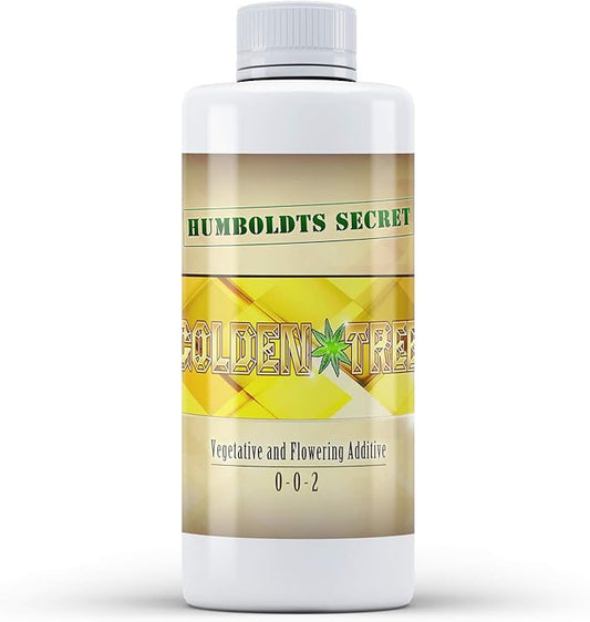 Humboldts Secret Golden Tree: Best Plant Food for Plants & Trees - All-in-One Concentrated Additive - Vegetables, Flowers, Fruits, Lawns, Roses, Tomatoes & More (8 Ounce)