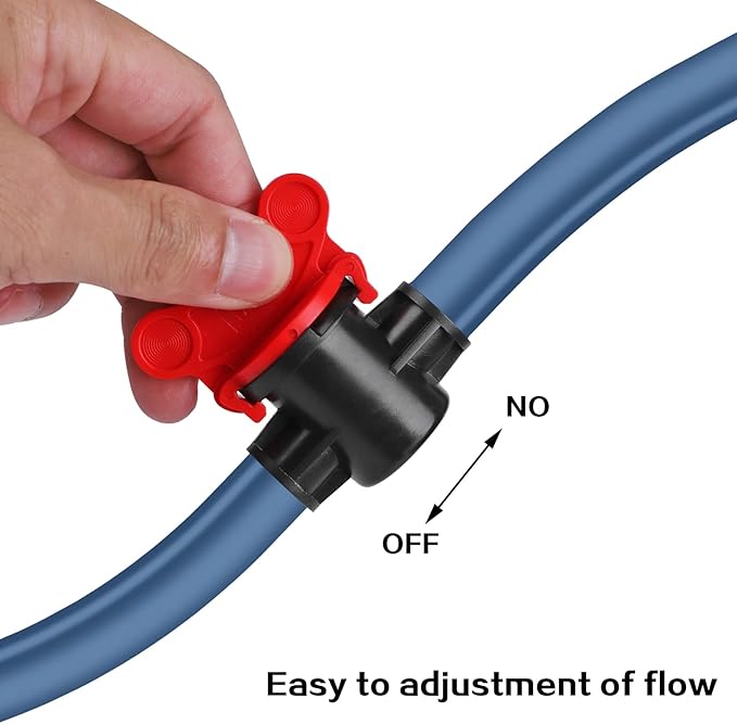 drip irrigation parts Barbed Ball valve 16mm 1/2 inch drip irrigation tubing shut off valve 10pack