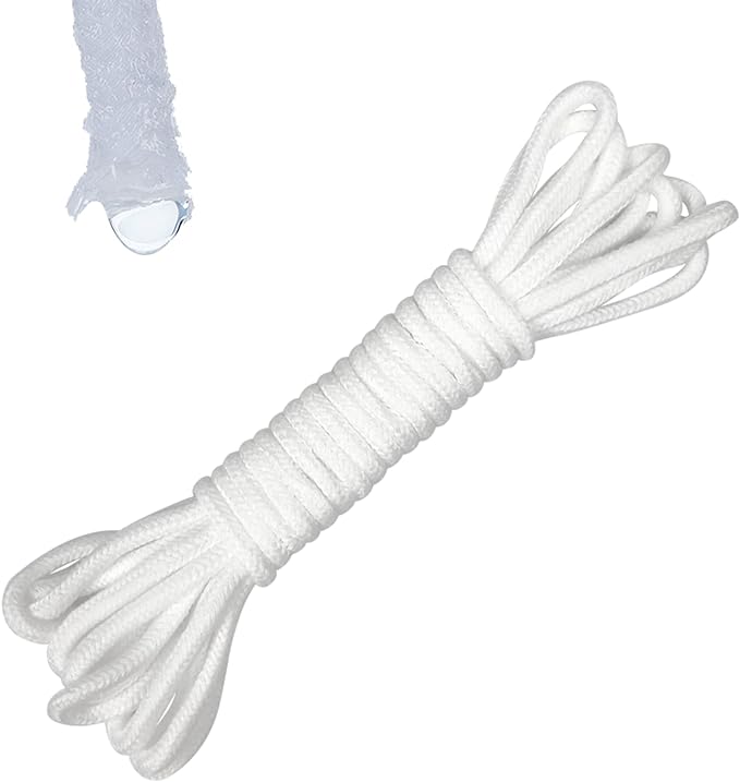 ORIMERC 15 feet 1/6 inch Self Watering Capillary Wick Cord Vacation Plant Sitter DIY Hydroponic Wicking Self-Watering Planter Pot Automatic Water System Device Potted Violet Auto Seedling Waterer Rope