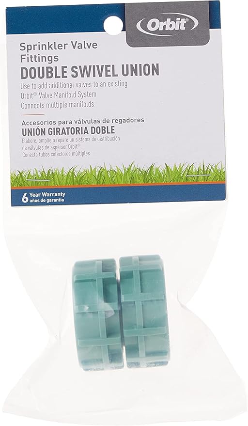 Orbit 57184 Green Heavy Duty Swivel Double Union Coupler 10 Pack