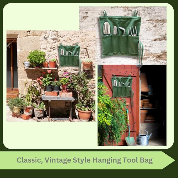 MiEco Gardening Hand Tools Set, Garden Hand Held Tools. Stylish Yard Tools Gardening Tool Kit. Unique Garden Tools Ideal Gifts for Gardeners.