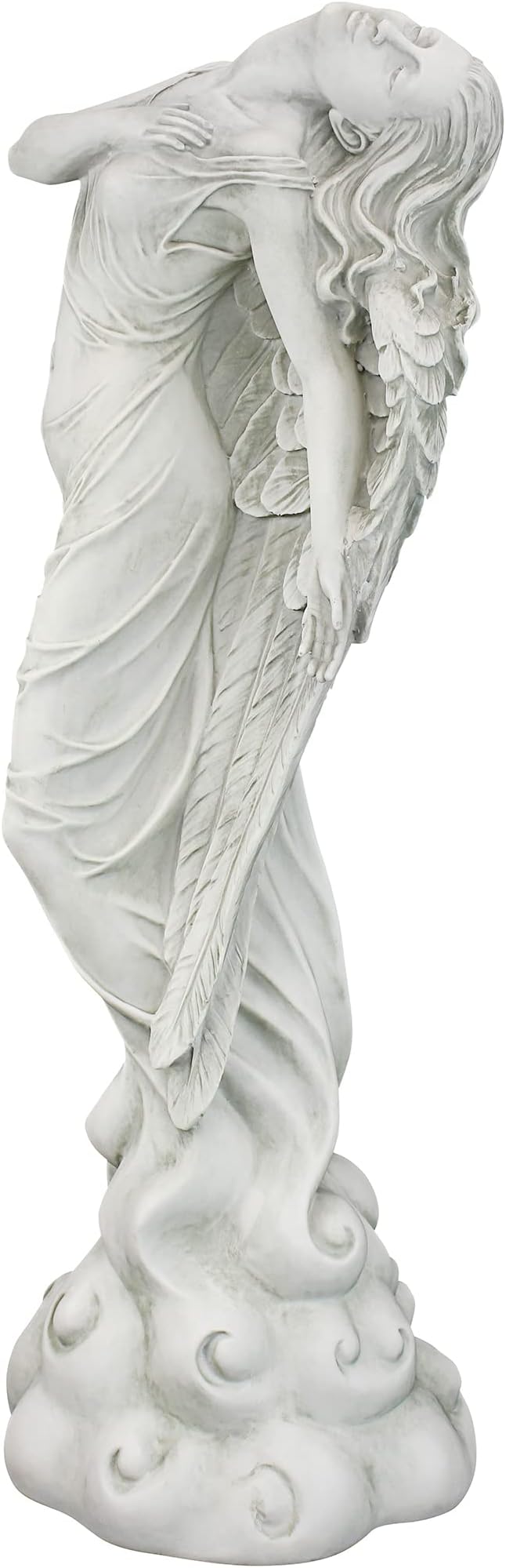 Design Toscano Ascending Angel Garden Statue, Medium, Antique Stone