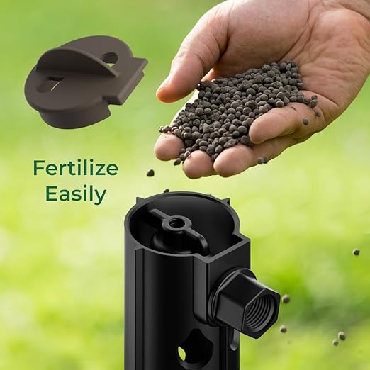 Jr (2 Pk) - Deep Underground Dripper, Tree & Plant Root Watering Drip Irrigation & Fertilizer Stake (1/2" Female NPT Compatible with All Connectors, Water Hose, Drip & PVC)