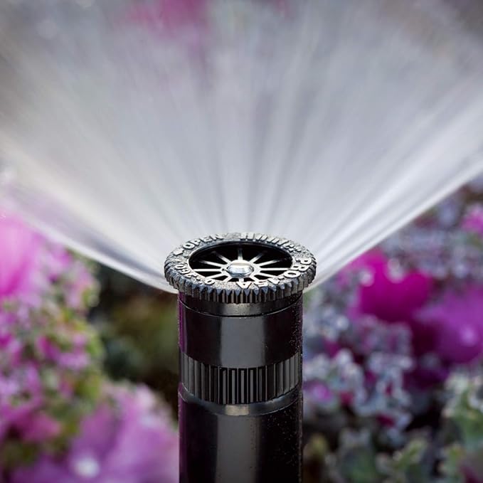 Hunter Industries RTL2001PROS0415A Hunter Pro 4" Pop-up Sprinkler with 15' Adjustable Spray and Nozzle, Black (Pack of 2)