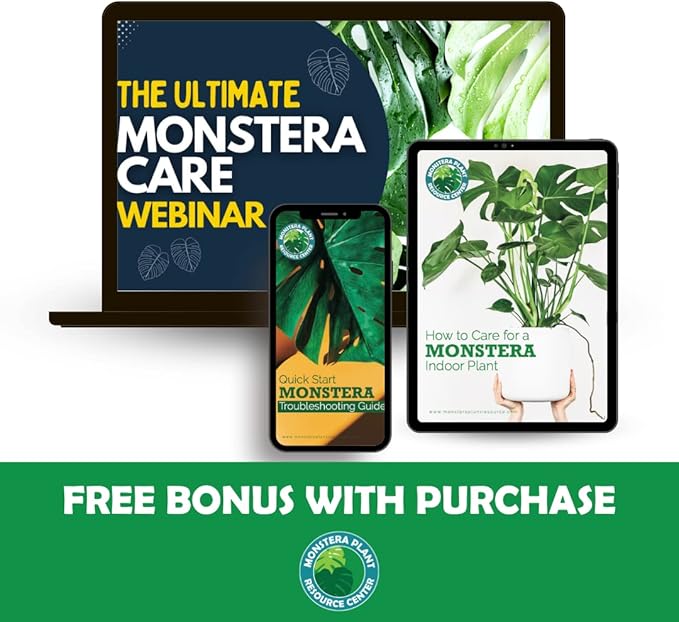 Premium Monstera Potting Soil - Quick Drain Potting Soil for Monstera Deliciosa/Swiss Cheese Plant