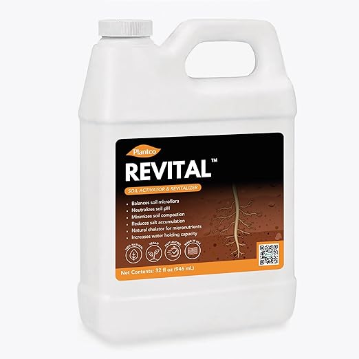 Soil Activator for Lawn and Garden - Liquid Soil Aerator, Revitalizer, Conditioner, Loosener, Improver, Carbon Soil Amendment- Promotes Root Growth - Microbe Booster - Break Clay Soil - (32 oz)