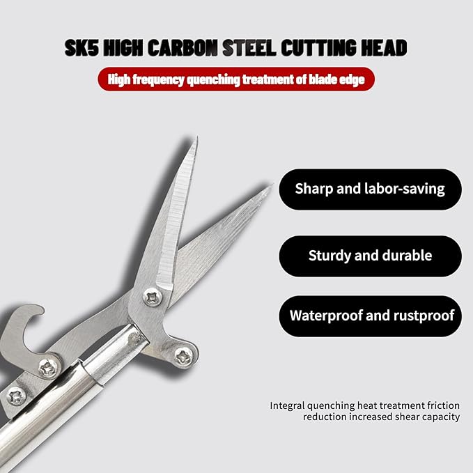 Pointed Stainless Steel Gardening Shears, Hand Pruners, Garden Clippers Handheld, Floristry Scissors, Picking Pepper Wolfberry Fruit (Black)