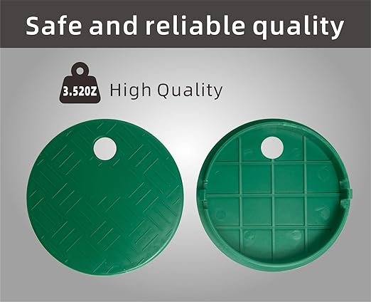Mariyandh 2 Pack Valve Box Cover Lid for Sprinkler Irrigation System, ID 5.5" OD 6" Sprinkler System Covers Outdoors