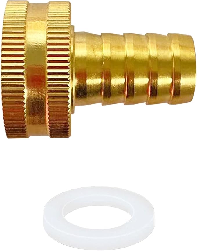 YOUHO Garden Hose Adapter 5/8" Drip Irrigation Tubing to Faucet - Reusable Connector Fittings for Most Rain Bird, Orbit, Dig, Toro 5/8 Tubing x 3/4" (F) GHT Garden Extension Repair Fitting