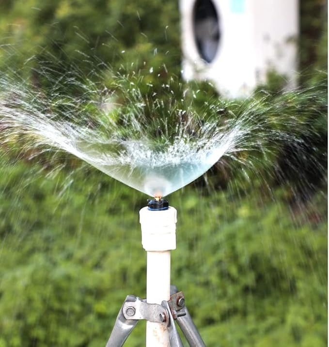 10pcs Atomizing Sprinkler Nozzle,1/2 inch Garden Misting Emitters Adjustable 360 Degree Agricultural Lawn Watering Universal Nozzle Irrigation Micro Spray Heads