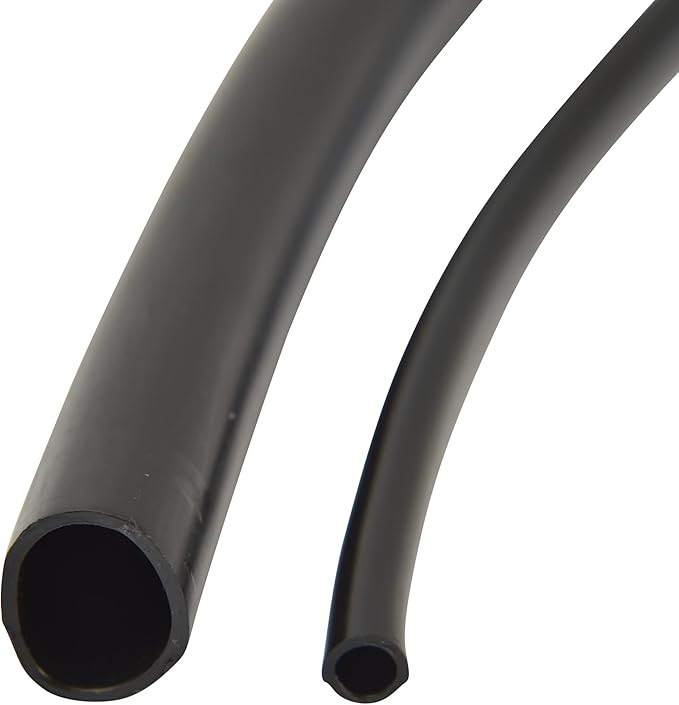 Raindrip 016010T 1/4 in. Drip Irrigation Supply Tubing, 100 ft., 1/4 in x 100 ft, for Drip Irrigation Parts, and Drip Systems, Black Polyethylene