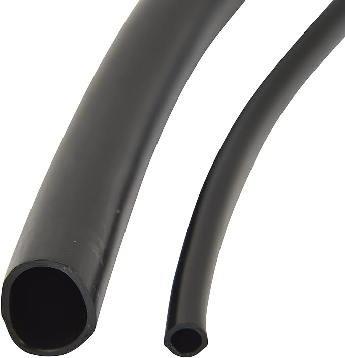 Raindrip 016005P 1/4-Inch Drip Irrigation Supply Tubing, 50-Foot, for Irrigation Drippers, Drip Emitters, and Drip Systems, Black Polyethylene