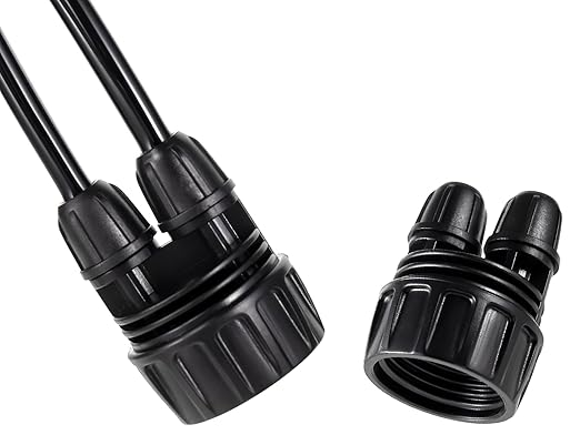 128 Pcs 1/4 Barbed Connectors Irrigation Fittings Kit, 3/4'' to 1/4'' Hose Adapter,Convert 3/4" Female Hose Thread to 2-Way 1/4" Tubing for Repair Drip Irrigation Fittings Misting Cooling System