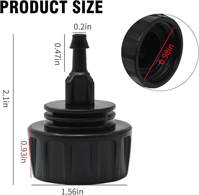 3 Pcs 1/4" Drip Irrigation Tubing Faucet Adapter 3/4" to 1/4" Drip Irrigation Tubing Garden Hose Adapter Irrigation Hose Connection