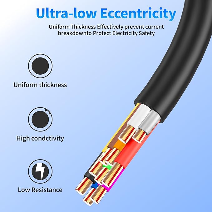 18/10 Solid Sprinkler System Wire 150ft, 18 Gauge Irrigation Wires PVC Jacket Sprinkler Cable for Underground Irrigation Valves Field Central Control System