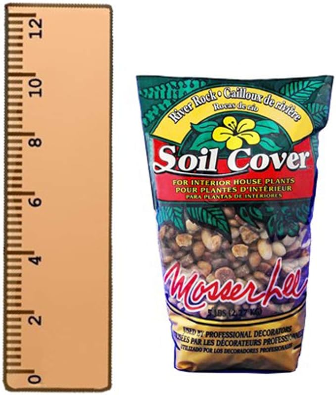 Mosser Lee ML1121 River Rock Soil Cover, 5 lb.