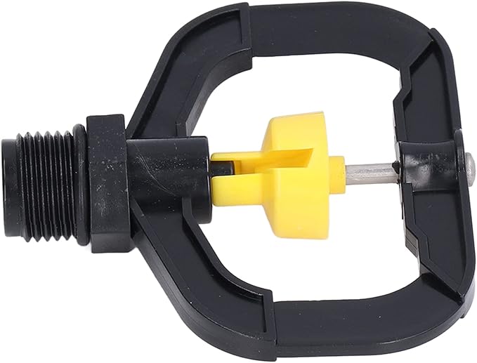 Pwshymi Garden Irrigation Misting Nozzles, 12PCS Plastic Spray Nozzle, Rotating Irrigation Sprinklers Atomizing Rotating Irrigation Spray Nozzles with G1/2 Male Thread for Garden Yard Lawn