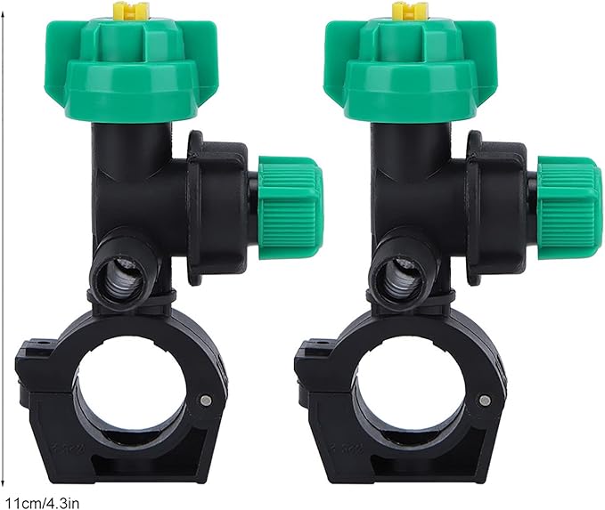 Misting Nozzles, External Thread Agricultural Sprayer Fan Shaped Spraying Nozzle, Hose Drip Irrigation Sprayer Nozzle for Agriculture, 2 Pcs