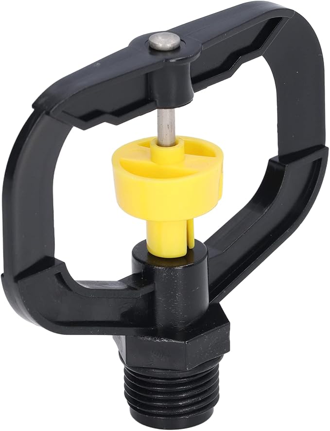 Pwshymi Garden Irrigation Misting Nozzles, 12PCS Plastic Spray Nozzle, Rotating Irrigation Sprinklers Atomizing Rotating Irrigation Spray Nozzles with G1/2 Male Thread for Garden Yard Lawn