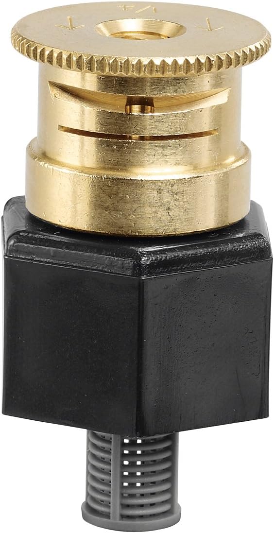 Orbit 54053 Shrub Head Sprinkler Adapter with Brass Quarter Pattern Spray Nozzle