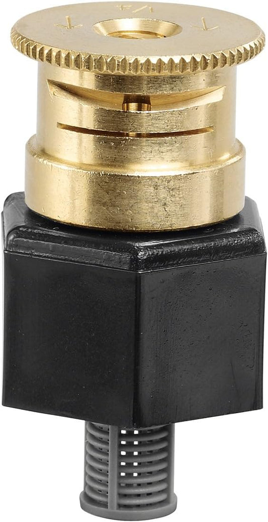 Orbit 54053 Shrub Head Sprinkler Adapter with Brass Quarter Pattern Spray Nozzle