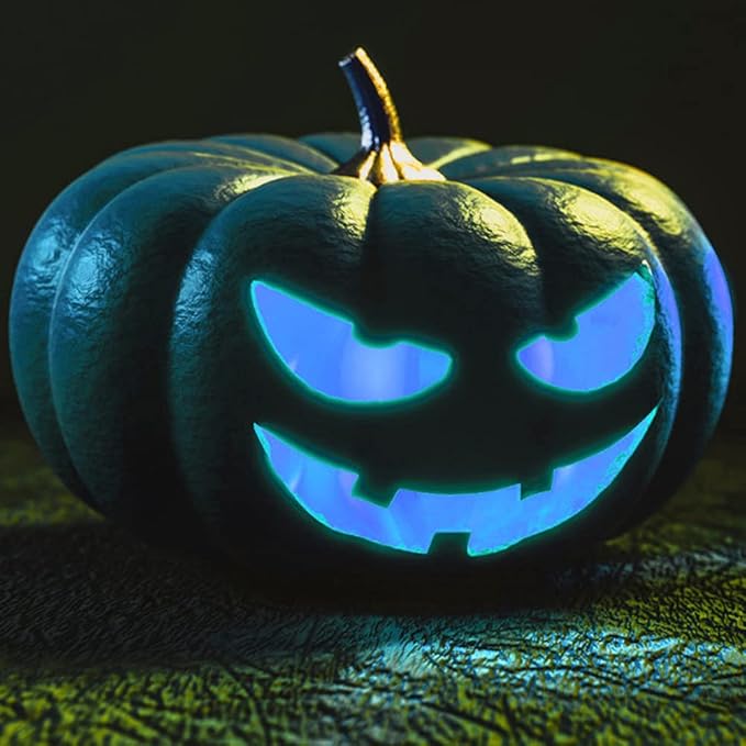 Led Flame Light,USB Rechargeable LED Fire Candles Outdoor Hanging Lamps with Remote for Home Party Halloween Christmas Decoration (Blue)